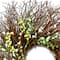 24" Spring White & Cream Forsythia Wreath